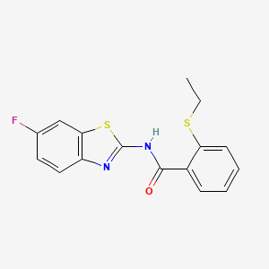2-(ethylthio)-N-(6-fluorobenzo[d]thiazol-2-yl)benzamide