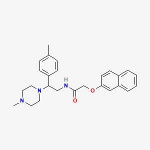 N-(2-(4-methylpiperazin-1-yl)-2-(p-tolyl)ethyl)-2-(naphthalen-2-yloxy)acetamide