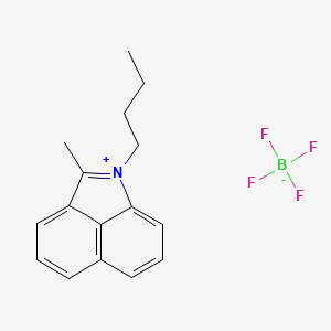 molecular formula C16H18BF4N B2791291 1-Butyl-2-methylbenzo[cd]indol-1-ium tetrafluoroborate CAS No. 145193-96-0