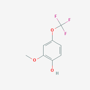 molecular formula C8H7F3O3 B2791304 2-Methoxy-4-(trifluoromethoxy)phenol CAS No. 166312-49-8