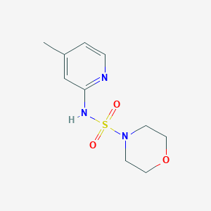 molecular formula C10H15N3O3S B279133 N-(4-methyl-2-pyridinyl)-4-morpholinesulfonamide 