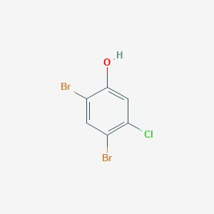 molecular formula C6H3Br2ClO B2791331 2,4-Dibromo-5-chlorophenol CAS No. 89284-48-0