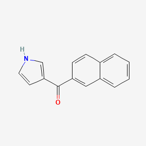 molecular formula C15H11NO B2791351 Naphthalen-2yl(1H-pyrrol-3-yl)methanone CAS No. 220968-60-5