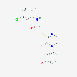 N-(5-chloro-2-methylphenyl)-2-{[4-(3-methoxyphenyl)-3-oxo-3,4-dihydropyrazin-2-yl]thio}acetamide