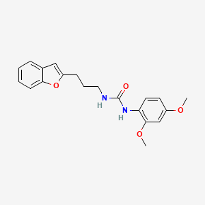 molecular formula C20H22N2O4 B2791372 1-(3-(Benzofuran-2-yl)propyl)-3-(2,4-dimethoxyphenyl)urea CAS No. 2034559-31-2