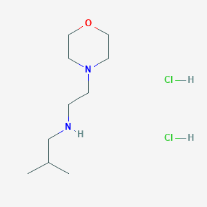 molecular formula C10H24Cl2N2O B2791374 2-Methyl-N-(2-morpholin-4-ylethyl)propan-1-amine;dihydrochloride CAS No. 2416231-51-9