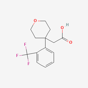 2-{4-[2-(Trifluoromethyl)phenyl]-tetrahydro-2H-pyran-4-yl}acetic acid