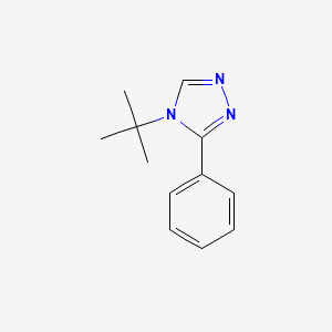 molecular formula C12H15N3 B2791377 4-tert-butyl-3-phenyl-4H-1,2,4-triazole CAS No. 1380492-54-5