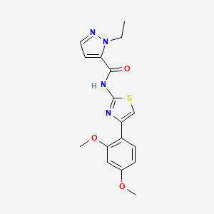 N-(4-(2,4-dimethoxyphenyl)thiazol-2-yl)-1-ethyl-1H-pyrazole-5-carboxamide