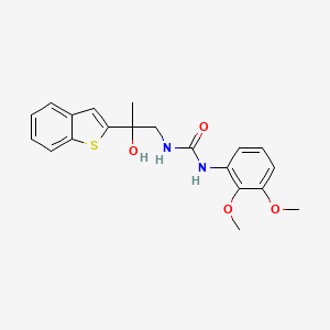 molecular formula C20H22N2O4S B2791391 1-(2-(Benzo[b]thiophen-2-yl)-2-hydroxypropyl)-3-(2,3-dimethoxyphenyl)urea CAS No. 2034569-89-4