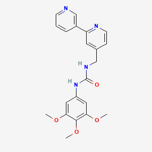 1-([2,3'-Bipyridin]-4-ylmethyl)-3-(3,4,5-trimethoxyphenyl)urea