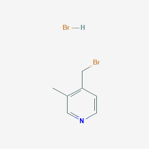 molecular formula C7H9Br2N B2791403 4-(Bromomethyl)-3-methylpyridine hydrobromide CAS No. 2201551-69-9