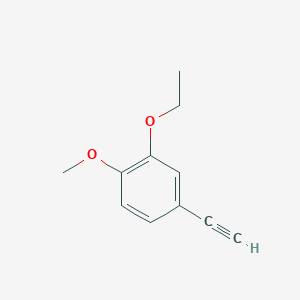 molecular formula C11H12O2 B2791405 3-乙氧基-4-甲氧基苯乙炔 CAS No. 881919-82-0