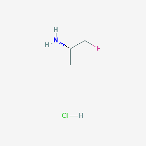 molecular formula C3H9ClFN B2791407 (2S)-1-fluoropropan-2-amine Hydrochloride CAS No. 458560-63-9