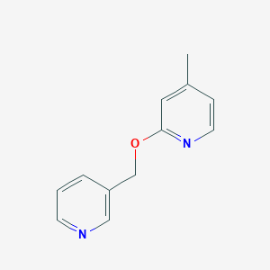 molecular formula C12H12N2O B2791411 4-Methyl-2-[(pyridin-3-yl)methoxy]pyridine CAS No. 2202294-92-4