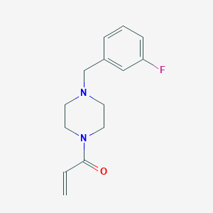 1-[4-[(3-Fluorophenyl)methyl]piperazin-1-yl]prop-2-en-1-one