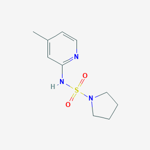 molecular formula C10H15N3O2S B279142 N-(4-methyl-2-pyridinyl)-1-pyrrolidinesulfonamide 