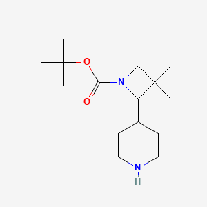 Tert-butyl 3,3-dimethyl-2-(piperidin-4-yl)azetidine-1-carboxylate