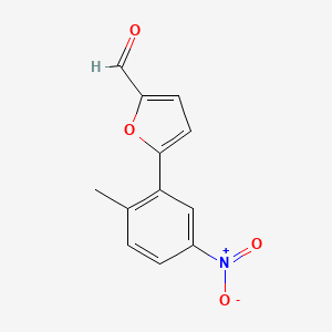 molecular formula C12H9NO4 B2791433 5-(2-Methyl-5-nitrophenyl)-2-furaldehyde CAS No. 294193-92-3