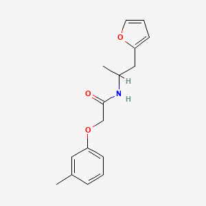 molecular formula C16H19NO3 B2791440 N-(1-(furan-2-yl)propan-2-yl)-2-(m-tolyloxy)acetamide CAS No. 1234819-70-5