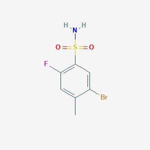 molecular formula C7H7BrFNO2S B2791444 5-Bromo-2-fluoro-4-methylbenzenesulfonamide CAS No. 874801-50-0
