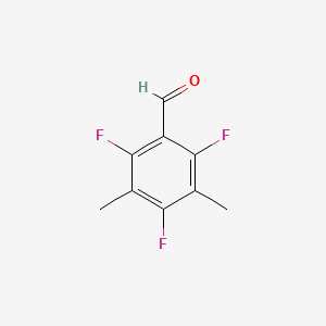 molecular formula C9H7F3O B2791447 2,4,6-Trifluoro-3,5-dimethylbenzaldehyde CAS No. 1951441-62-5