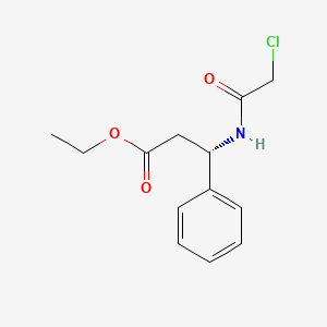 molecular formula C13H16ClNO3 B2791456 Ethyl (3S)-3-[(2-chloroacetyl)amino]-3-phenylpropanoate CAS No. 2223113-98-0