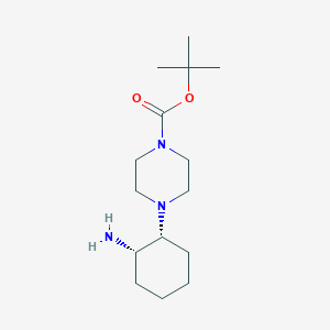 Tert-butyl 4-[cis-2-aminocyclohexyl]piperazine-1-carboxylate