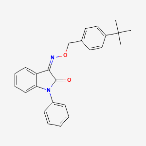 (3Z)-3-[(4-tert-butylphenyl)methoxyimino]-1-phenylindol-2-one