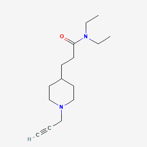 molecular formula C15H26N2O B2791469 N,N-diethyl-3-[1-(prop-2-yn-1-yl)piperidin-4-yl]propanamide CAS No. 1797165-74-2