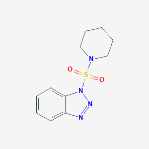 molecular formula C11H14N4O2S B279147 1-(1-piperidinylsulfonyl)-1H-1,2,3-benzotriazole 
