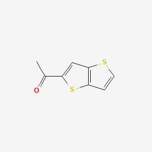 molecular formula C8H6OS2 B2791477 1-{Thieno[3,2-b]thiophen-2-yl}ethan-1-one CAS No. 39131-69-6