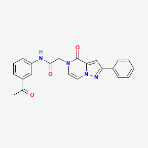 N-(3-acetylphenyl)-2-(4-oxo-2-phenylpyrazolo[1,5-a]pyrazin-5(4H)-yl)acetamide