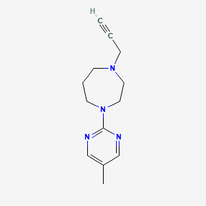 molecular formula C13H18N4 B2791503 1-(5-Methylpyrimidin-2-yl)-4-prop-2-ynyl-1,4-diazepane CAS No. 2305296-51-7