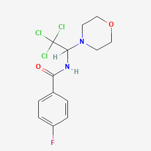 4-fluoro-N-(2,2,2-trichloro-1-morpholinoethyl)benzamide