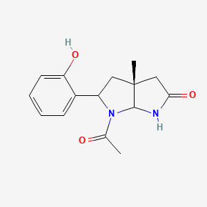 (3aR)-6-acetyl-5-(2-hydroxyphenyl)-3a-methylhexahydropyrrolo[2,3-b]pyrrol-2(1H)-one