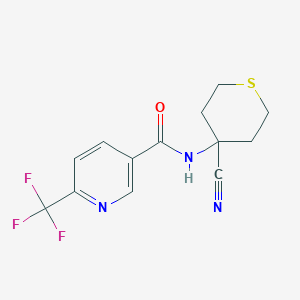 N-(4-Cyanothian-4-YL)-6-(trifluoromethyl)pyridine-3-carboxamide