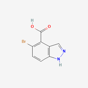 molecular formula C8H5BrN2O2 B2791544 5-bromo-1H-Indazole-4-carboxylic acid CAS No. 750586-03-9