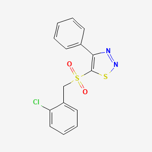 2-Chlorobenzyl 4-phenyl-1,2,3-thiadiazol-5-yl sulfone