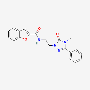 N-(2-(4-methyl-5-oxo-3-phenyl-4,5-dihydro-1H-1,2,4-triazol-1-yl)ethyl)benzofuran-2-carboxamide