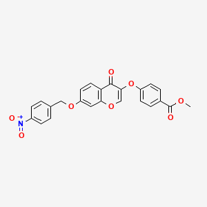 methyl 4-({7-[(4-nitrophenyl)methoxy]-4-oxo-4H-chromen-3-yl}oxy)benzoate