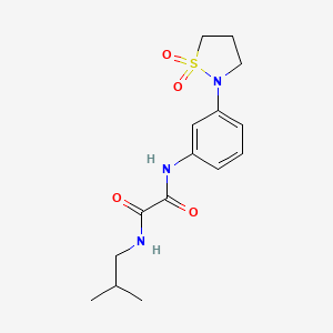 N1-(3-(1,1-dioxidoisothiazolidin-2-yl)phenyl)-N2-isobutyloxalamide