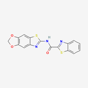 N-([1,3]dioxolo[4,5-f][1,3]benzothiazol-6-yl)-1,3-benzothiazole-2-carboxamide