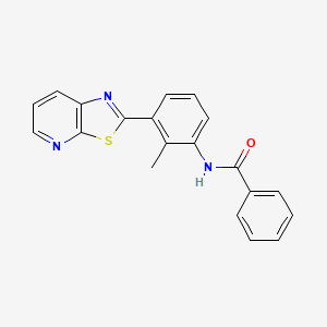 molecular formula C20H15N3OS B2791571 N-(2-methyl-3-(thiazolo[5,4-b]pyridin-2-yl)phenyl)benzamide CAS No. 863593-76-4