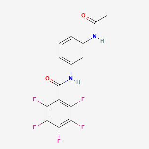 molecular formula C15H9F5N2O2 B2791587 N-(3-acetamidophenyl)-2,3,4,5,6-pentafluorobenzamide CAS No. 324779-22-8