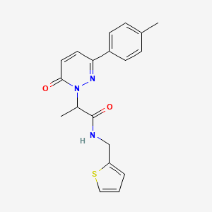 2-(6-oxo-3-(p-tolyl)pyridazin-1(6H)-yl)-N-(thiophen-2-ylmethyl)propanamide