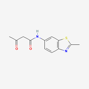 N-(2-methyl-1,3-benzothiazol-6-yl)-3-oxobutanamide