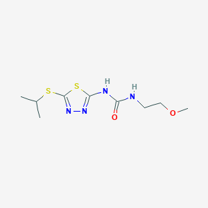 1-(5-(Isopropylthio)-1,3,4-thiadiazol-2-yl)-3-(2-methoxyethyl)urea