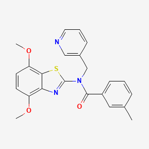 N-(4,7-dimethoxybenzo[d]thiazol-2-yl)-3-methyl-N-(pyridin-3-ylmethyl)benzamide