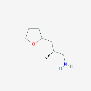 molecular formula C8H17NO B2791622 (2R)-2-Methyl-3-(oxolan-2-yl)propan-1-amine CAS No. 2248213-61-6